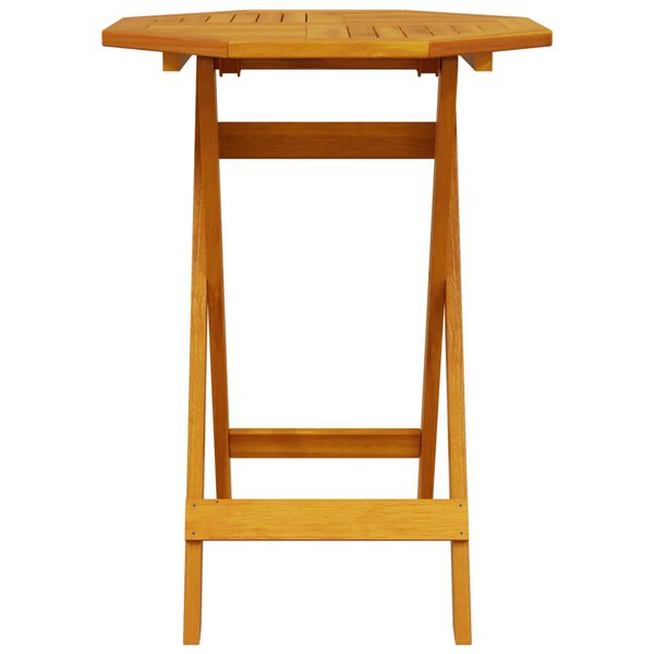 vidaXL Sammenleggbart bistrosett 3 deler heltre akasie