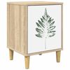 vidaXL Nattbordskap HANAU Sonoma eik 36 x 33 x 50 cm Konstruert tre