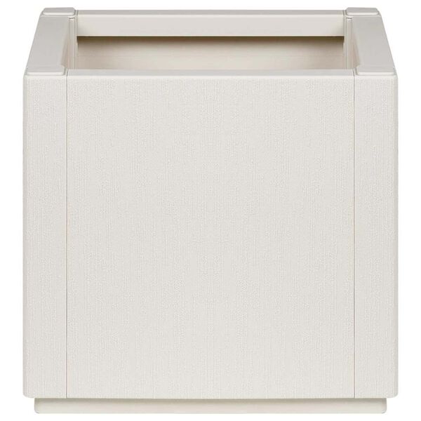 vidaXL Hageblomsterpotte Hvit 36 x 36 x 35 cm Polypropen