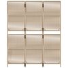 vidaXL Romdeler 3 paneler beige polyrotting