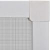 vidaXL Hvit insektskjerm for vinduer 130 x 150 cm