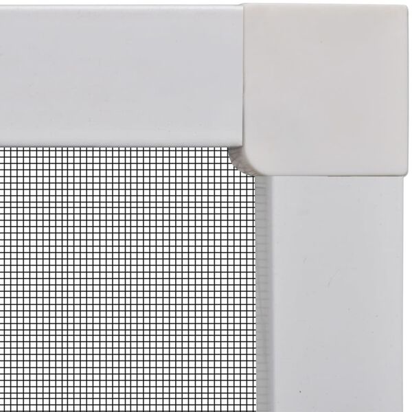 vidaXL Hvit insektskjerm for vinduer 130 x 150 cm