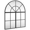 vidaXL Veggspeil svart 60x70 cm buet jern