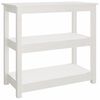 vidaXL Konsollbord hvit 80x40x74 cm heltre furu