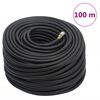 vidaXL Luftslange svart 0,6" 100 m hybrid gummi og PVC