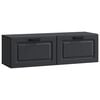 vidaXL Vegghengt TV skap Svart 98 x 31 x 30 cm Konstruert tre