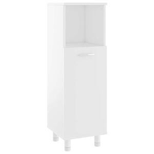 vidaXL Baderomsskap hvit 30x30x95 cm konstruert tre