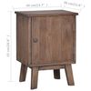 vidaXL Nattbord 40x30x53 cm heltre teak