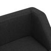 vidaXL Hundesofa svart 60x37x39 cm lin