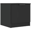 vidaXL Nattbord svart 40x39x40 cm