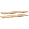 vidaXL Flytende hyller 2 stk 160x40x4 cm ubehandlet heltre akasie