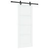 vidaXL Skyved&oslash;r ORKDAL 83 x 211 cm Konstruert tre Hvit og svart