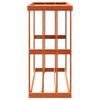 vidaXL Utendørs vedstativ voksbrun 109x52x106 cm heltre furu