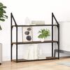 vidaXL Vegghylle med hylle Gamle tre 80 x 21 x 78,5 cm Konstruert tre