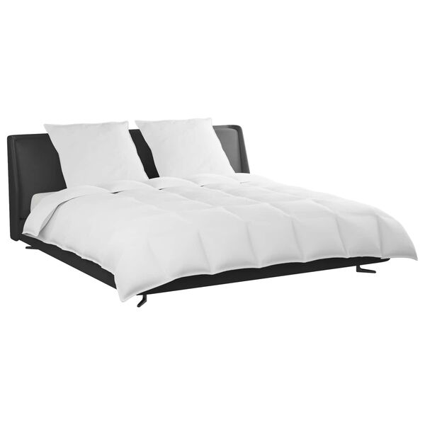 vidaXL Dyne Sett med pute 3 pcs Hvit Dun Fjær