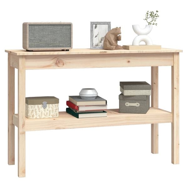 vidaXL Konsollbord 110x40x75 cm heltre furu