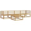 vidaXL Utend&oslash;rs sofa-sett 5 pcs Hvit 79 x 79 x 37 cm Solid akasietre