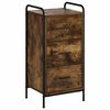 vidaXL Serviesskap R&oslash;kt Eik 97 x 33 x 81 cm Konstruert tre