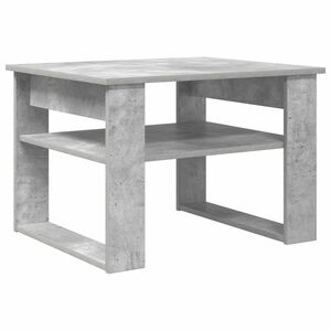 vidaXL Kaffebord Betonggr&aring; 64 x 54 x 44 cm Konstruert tre