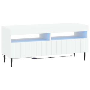 vidaXL LED TV-skap ZWOLLE 100 x 35 x 43 cm Hvit Konstruert tre