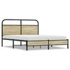 vidaXL Sengeramme uten madrass sonoma eik 160x200 cm konstruert tre