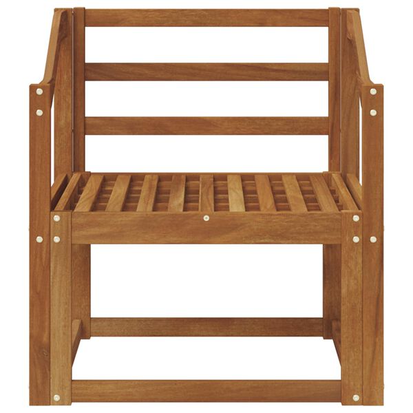 vidaXL Utesofa Solid akasietre Naturlig