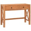 vidaXL Skrivebord med 2 skuffer 100x40x75 cm teak