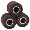 vidaXL Slipe ruller 3 stk. Brun 12 x 12 x 10 cm Syntetisk fiber