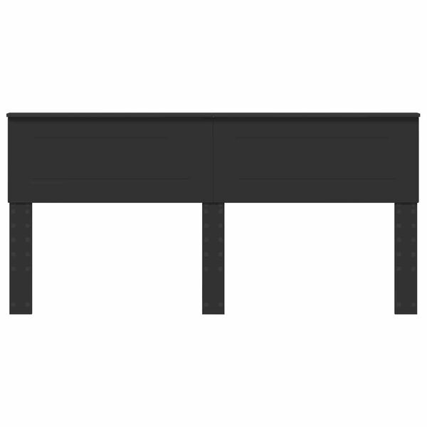vidaXL Hodegavl Svart Eik 200 cm Konstruert tre