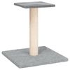 vidaXL Klorestolpe med plattform lysegr&aring; 38 cm