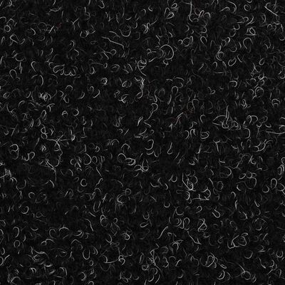 vidaXL Selvklebende trappematter 5 stk svart 56x17x3 cm nålestempel
