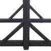 vidaXL Hagebord svart 110x53x72 cm glass og polyrotting