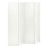 vidaXL Romdeler 4 paneler 2 stk hvit 160x180 cm st&aring;l