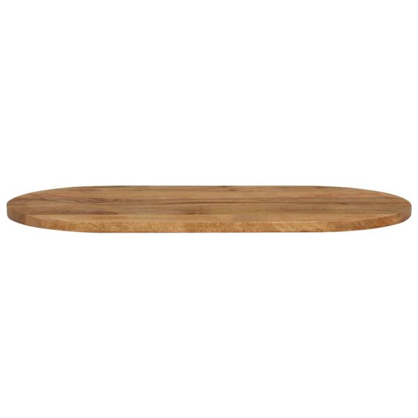 vidaXL Bordplate 140x60x2,5 cm oval heltre mango