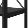 vidaXL Bokhylle Svart Eik 80 x 30 x 120 cm Konstruert tre