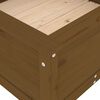 vidaXL Plantekasse honningbrun 82,5x82,5x39 cm heltre furu
