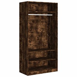 vidaXL Garderobe r&oslash;kt eik 100x50x200 cm konstruert tre
