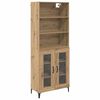 vidaXL H&oslash;yskap Artisan Eik 69,5 x 34 x 180 cm Konstruert tre