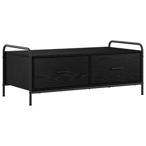 vidaXL Kaffebord Svart eik 99,5 x 49 x 41 cm Konstruert tre