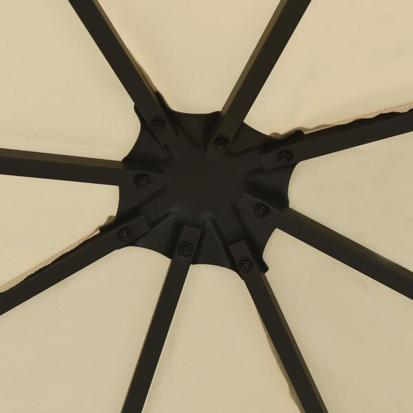 vidaXL Paviljong 3x3 m kremhvit