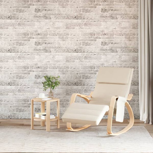 vidaXL 3D-veggpaneler 10 stk lysegrå 100x50 cm EPS