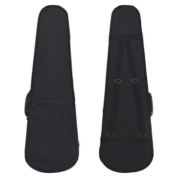 vidaXL Fiolinsett med bue og hakestøtte mørkt tre 4/4