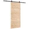 vidaXL Skyved&oslash;r Naturlig 90 x 208 cm Massiv furu