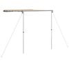 vidaXL Markise til bobil og campingvogn 2x2x2,15 m beige