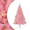 vidaXL Kunstig Forh&aring;ndsopplyst Juletre med 150 LED Rosa 150 cm PVC