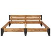 vidaXL Sengeramme med b&oslash;rstet finish heltre akasie 200x200 cm