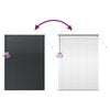 vidaXL Vindu Persienne med gardiner Svart Aluminium