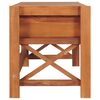 vidaXL TV-benk med skuffer 120x40x45 cm heltre teak