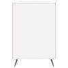 vidaXL Skrivebord hvit 140x50x75 cm konstruert tre