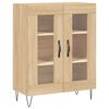 vidaXL Highboard sonoma eik 69,5x34x180 cm konstruert tre